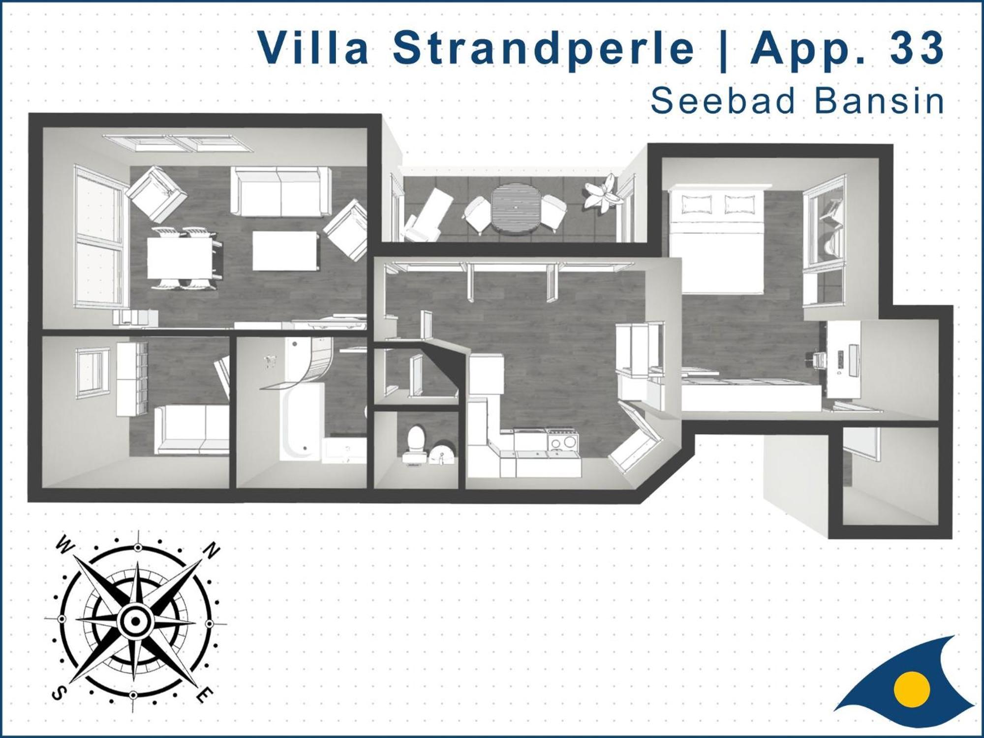 Villa Strandperle Whg 33 ゼーバート・ヘリングスドルフ エクステリア 写真